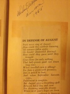 August Poem
